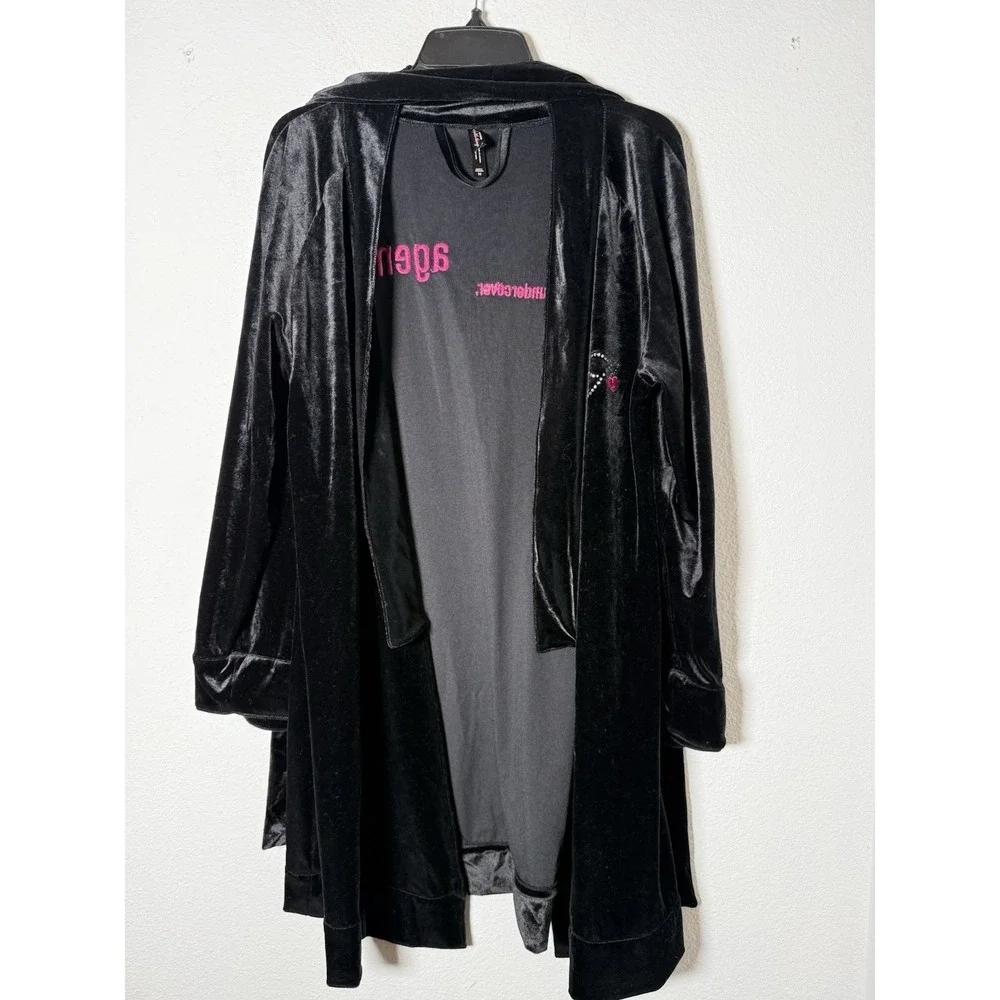 Limited Edition Victoria Secret Vintage Secret Agent Velvet Robe Size Med‎